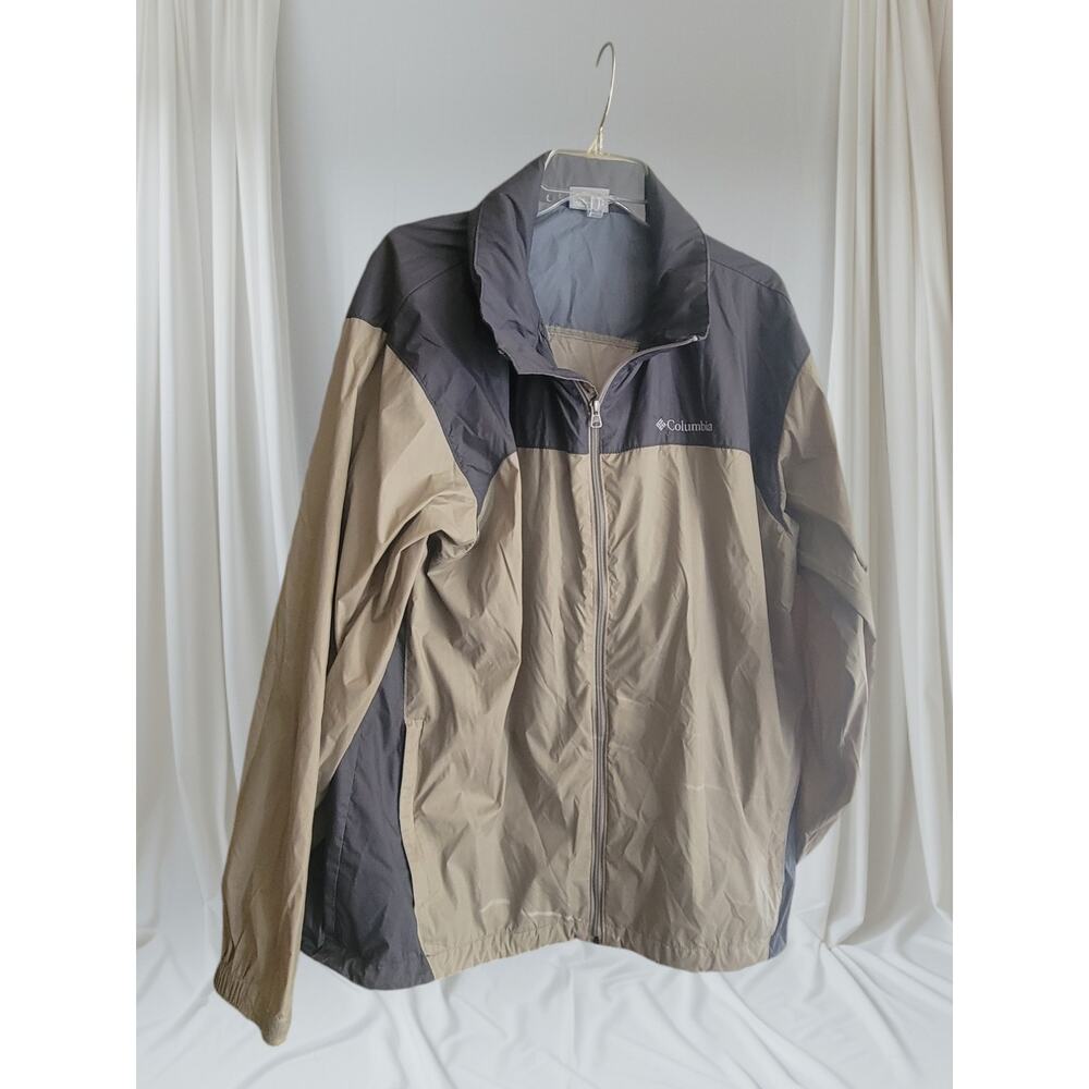 Columbia Mens Jacket Size XL Nylon Packable Hood inside mesh pocket